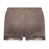 Velvet lace shorts, Brun