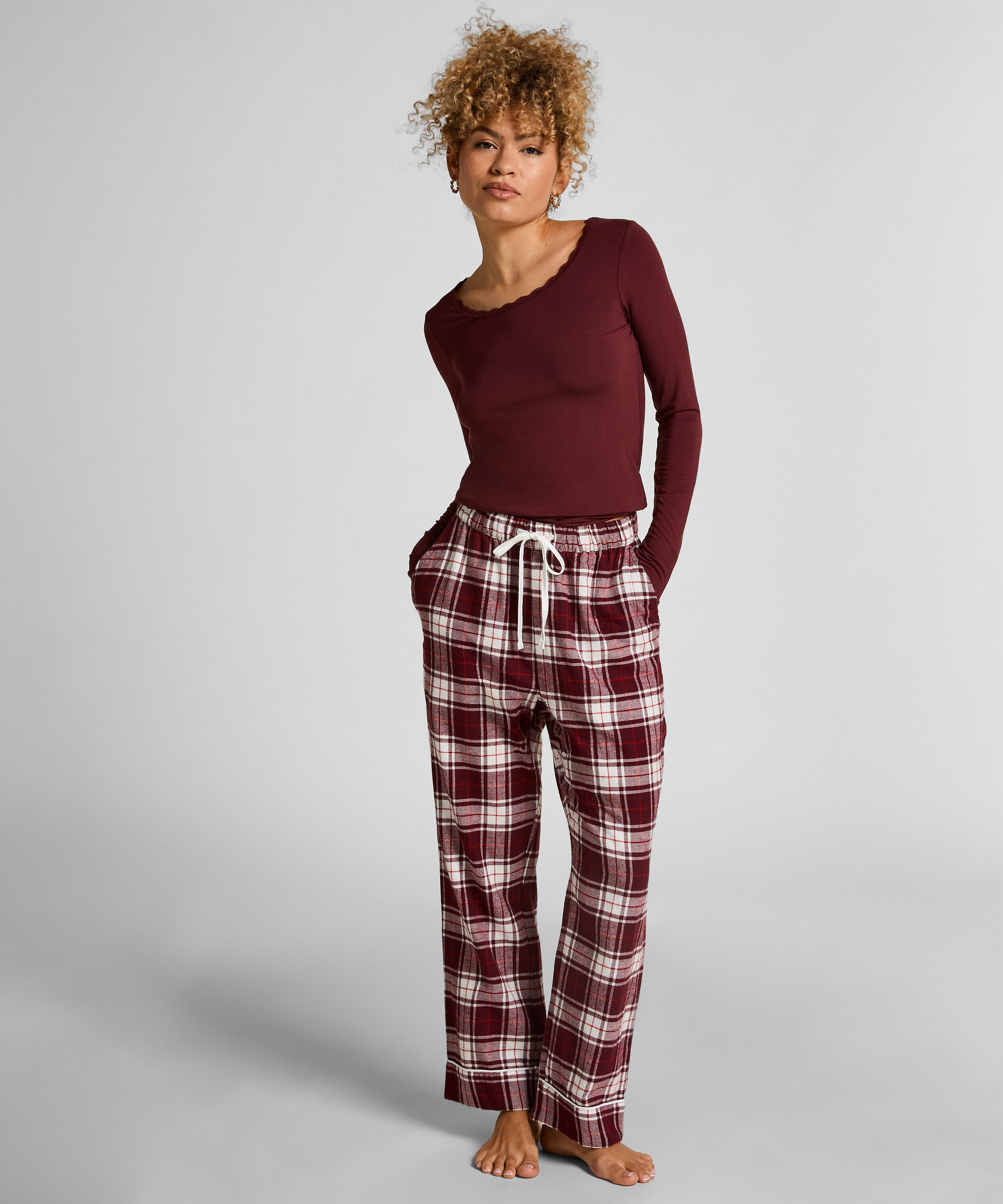 Flannel pysjamasbukse, Lilla