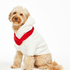 Fleece hunde-onesie, Hvit