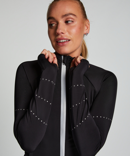 HKMX Run Baby Run jakke, Svart