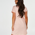 Kortarmet nattskjorte for gravide, Rosa