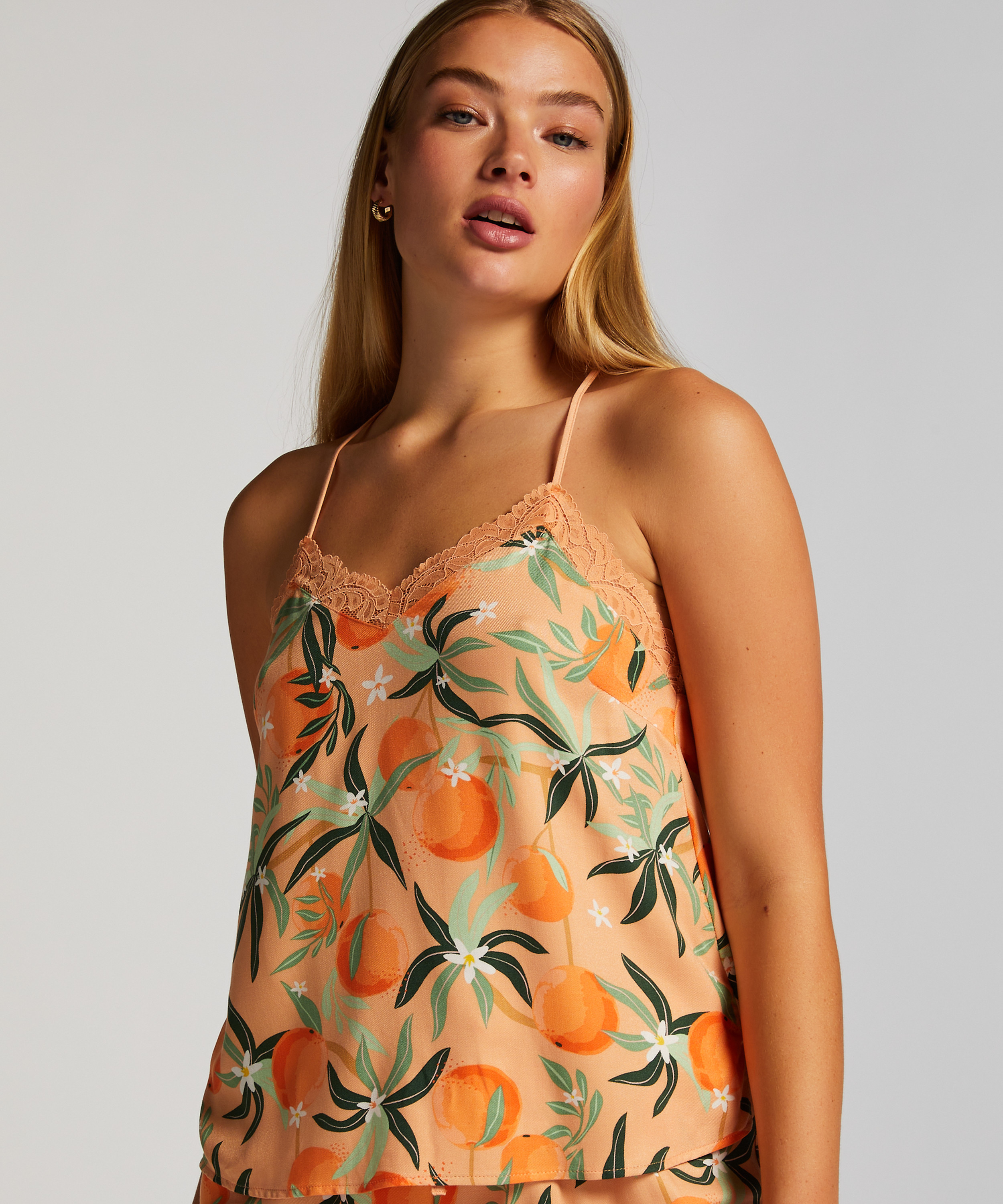 Cami-topp Woven Lace, Rosa, main