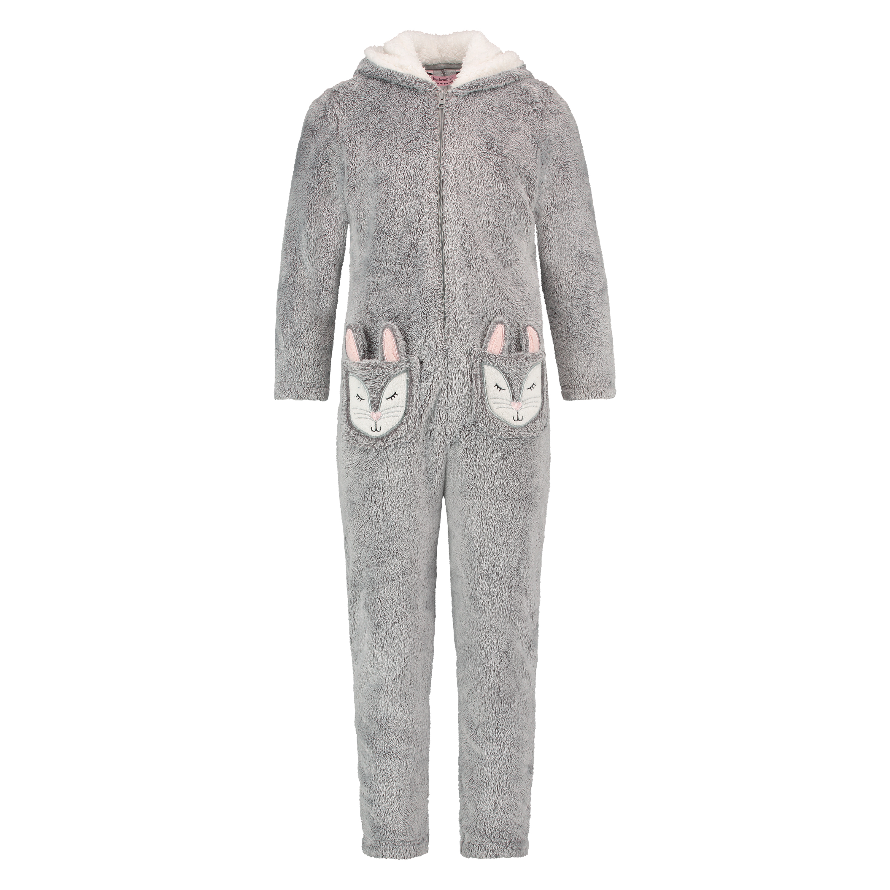 Fleece Onesie Teens, Grå, main