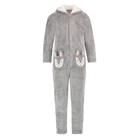 Fleece Onesie Teens, Grå
