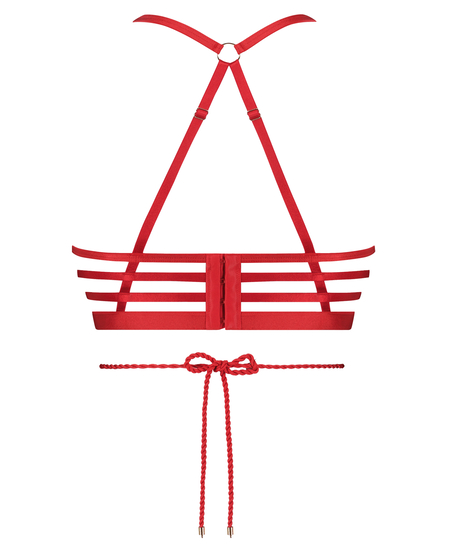 Polstret spilebehå med bøyle Bellini, Rød