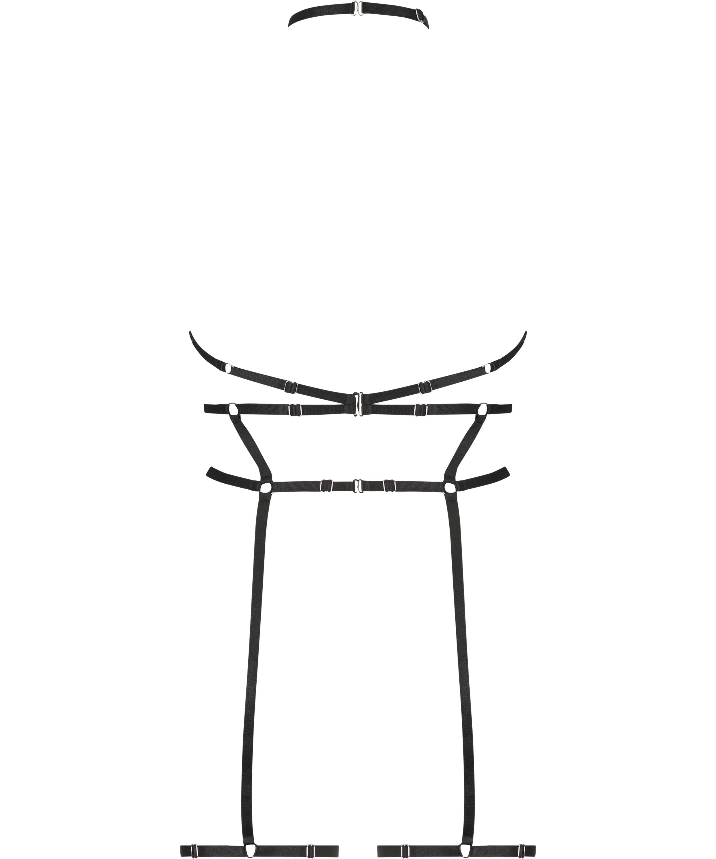 Private Rhinestone-sele, Svart, main