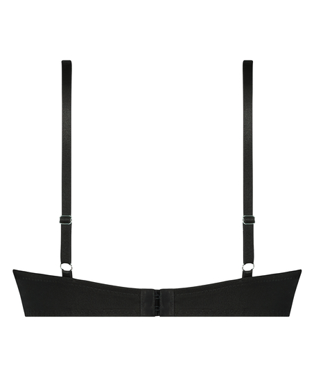 Vatterte maximizer bøyle-bh Char, Svart