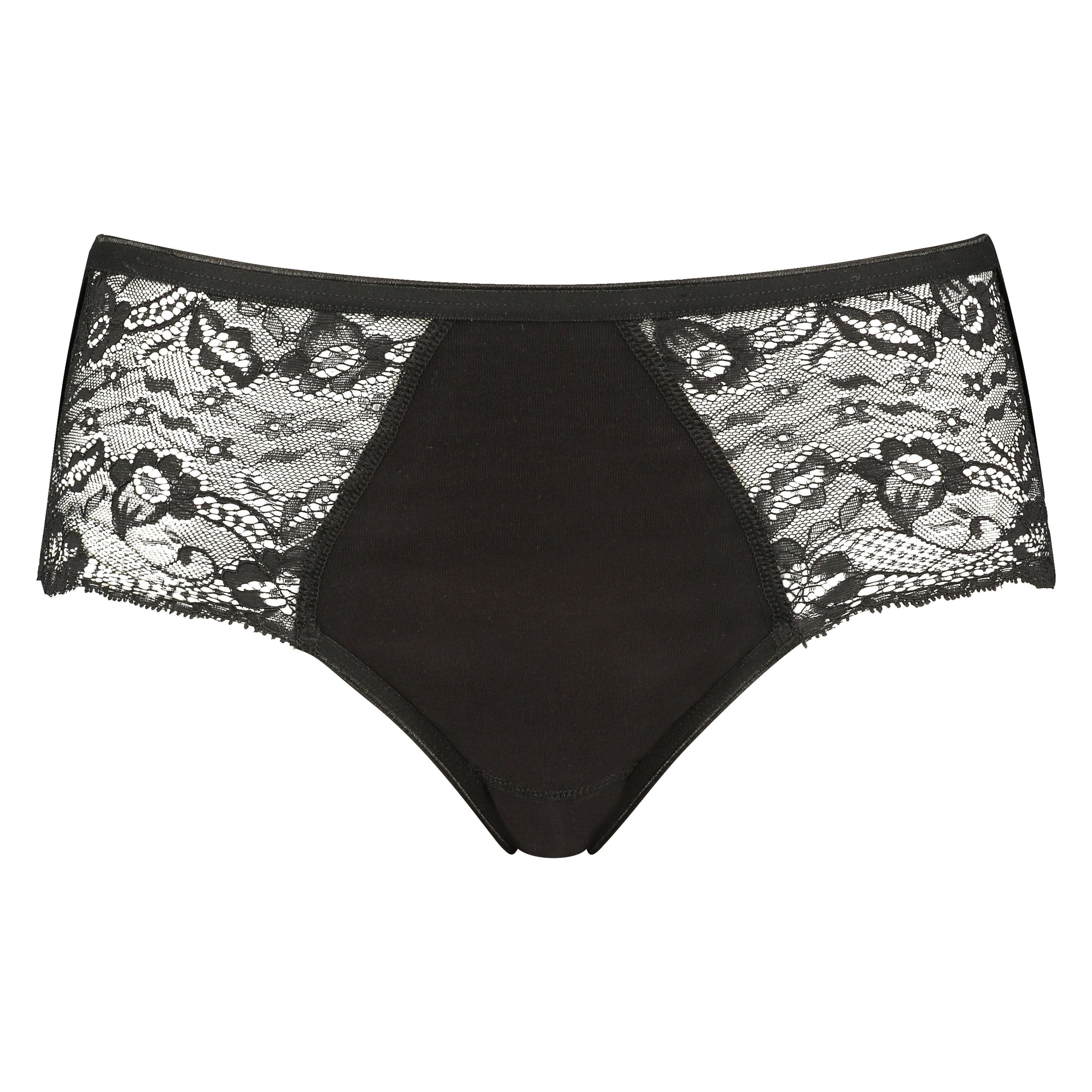 Supersliptruse Lace Midi, Svart, main