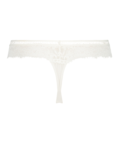 Ekstra lav g-streng Gianni, Hvit