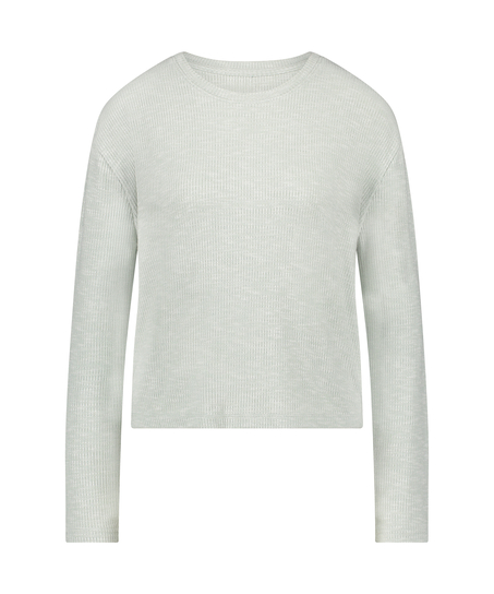 Langermet pyjamastopp, Grønn