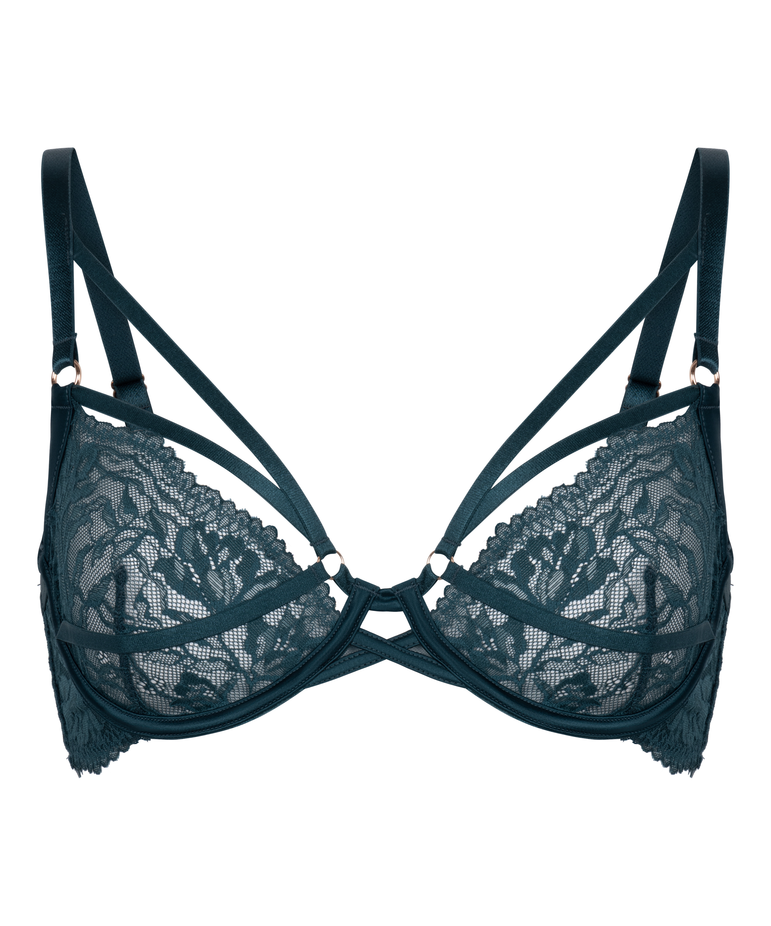 Amel Non-Padded Underwired Bra, Bl&aring;, main