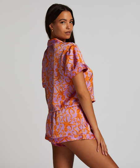 Pyjamasshorts i sateng, Lilla