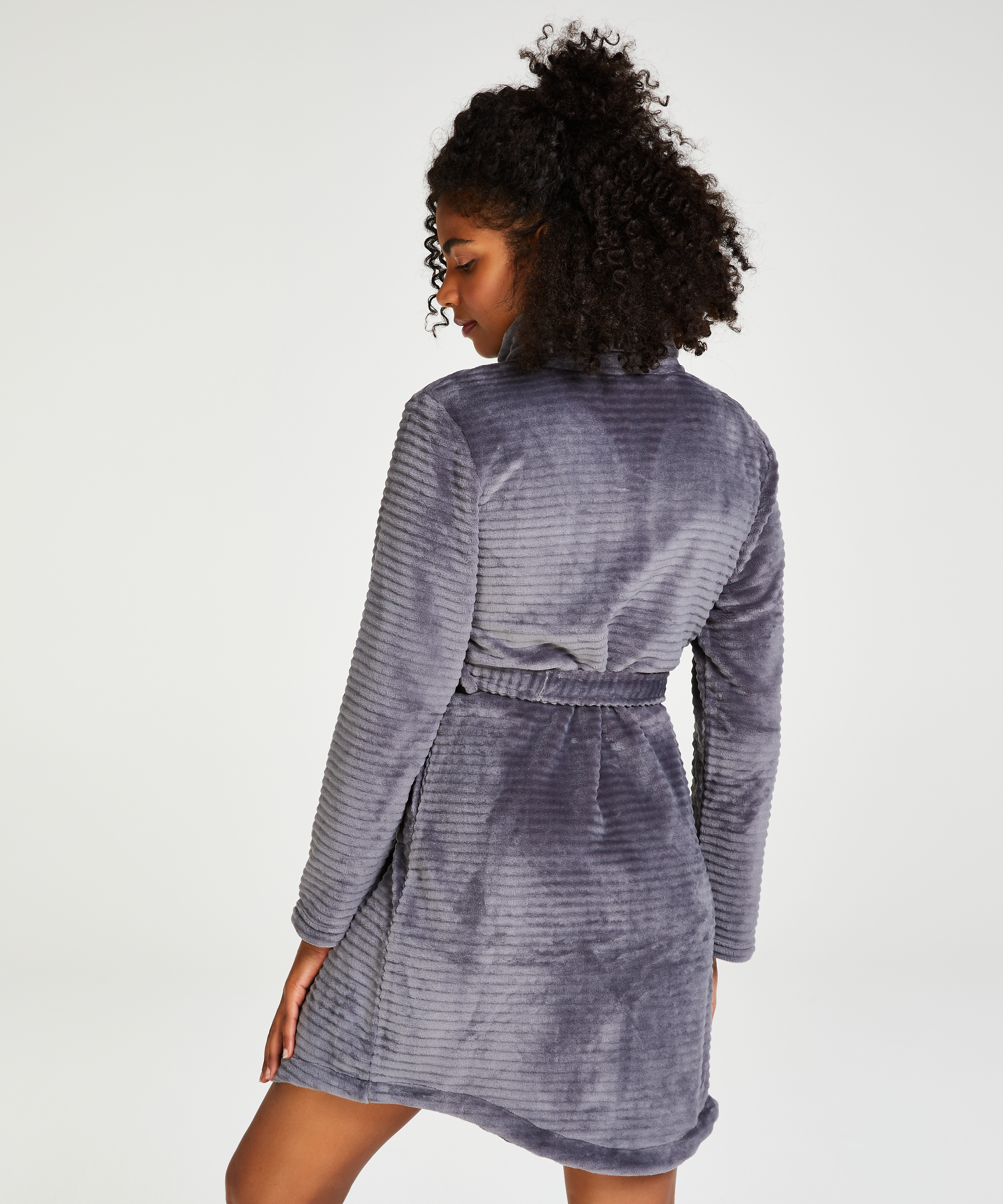 Badekåpe Zip Fleece, Grå, main