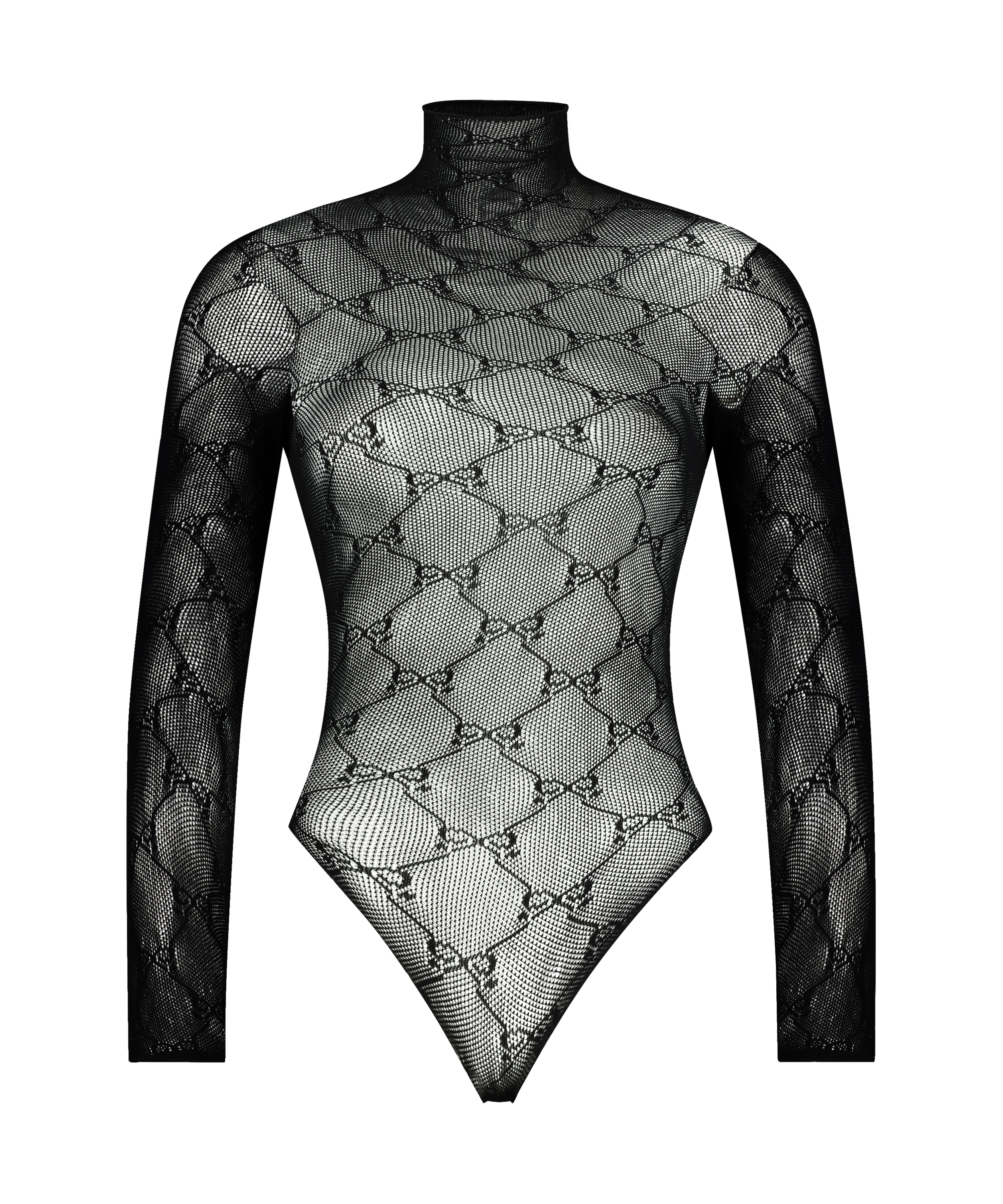 Hunkemöller fishnet-body, Svart, main