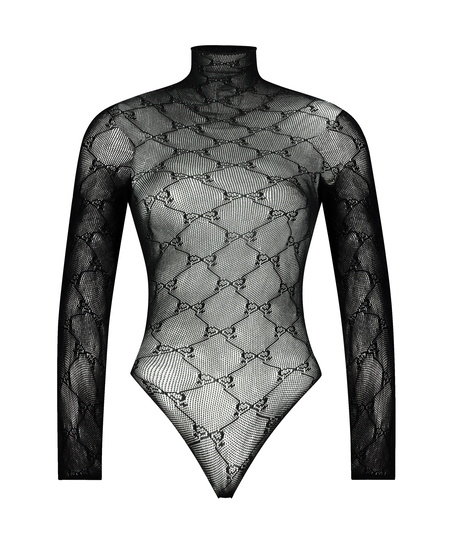 Hunkemöller fishnet-body, Svart