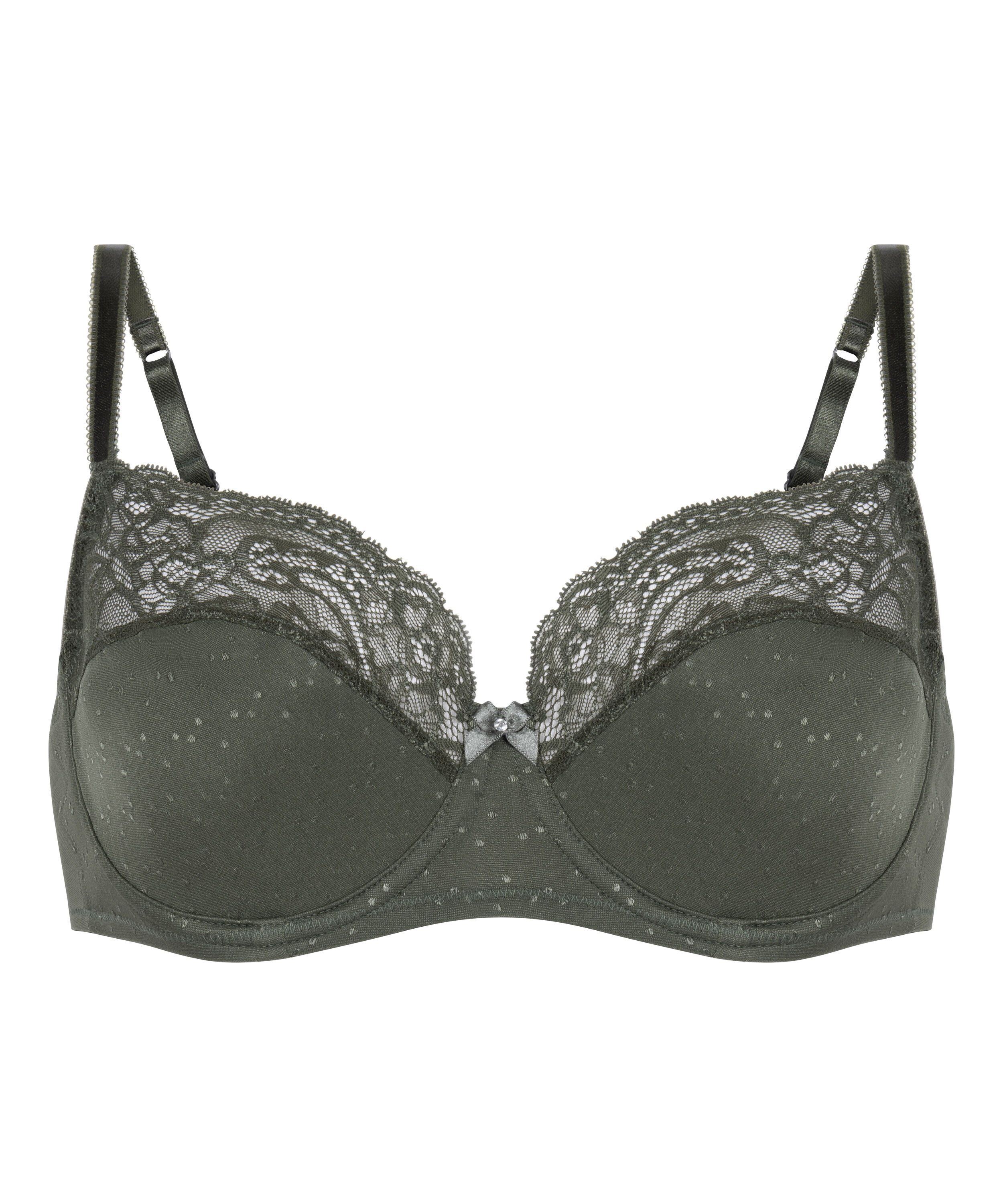 Uvattert bh med b&oslash;yle Sophie, Gr&oslash;nn