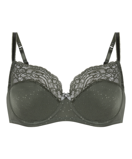 Uvattert bh med b&oslash;yle Sophie, Gr&oslash;nn