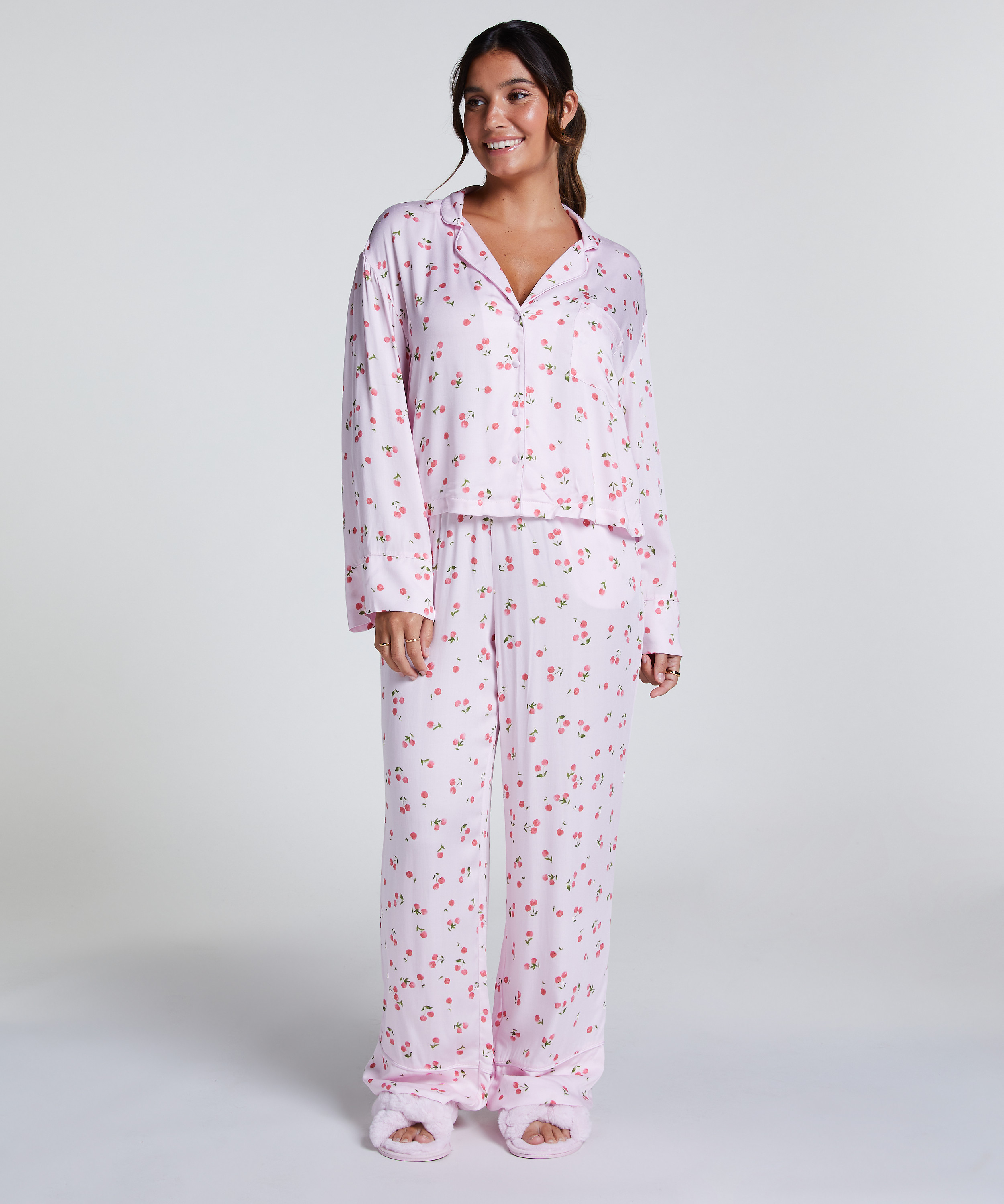 Satengbukser, Rosa, main