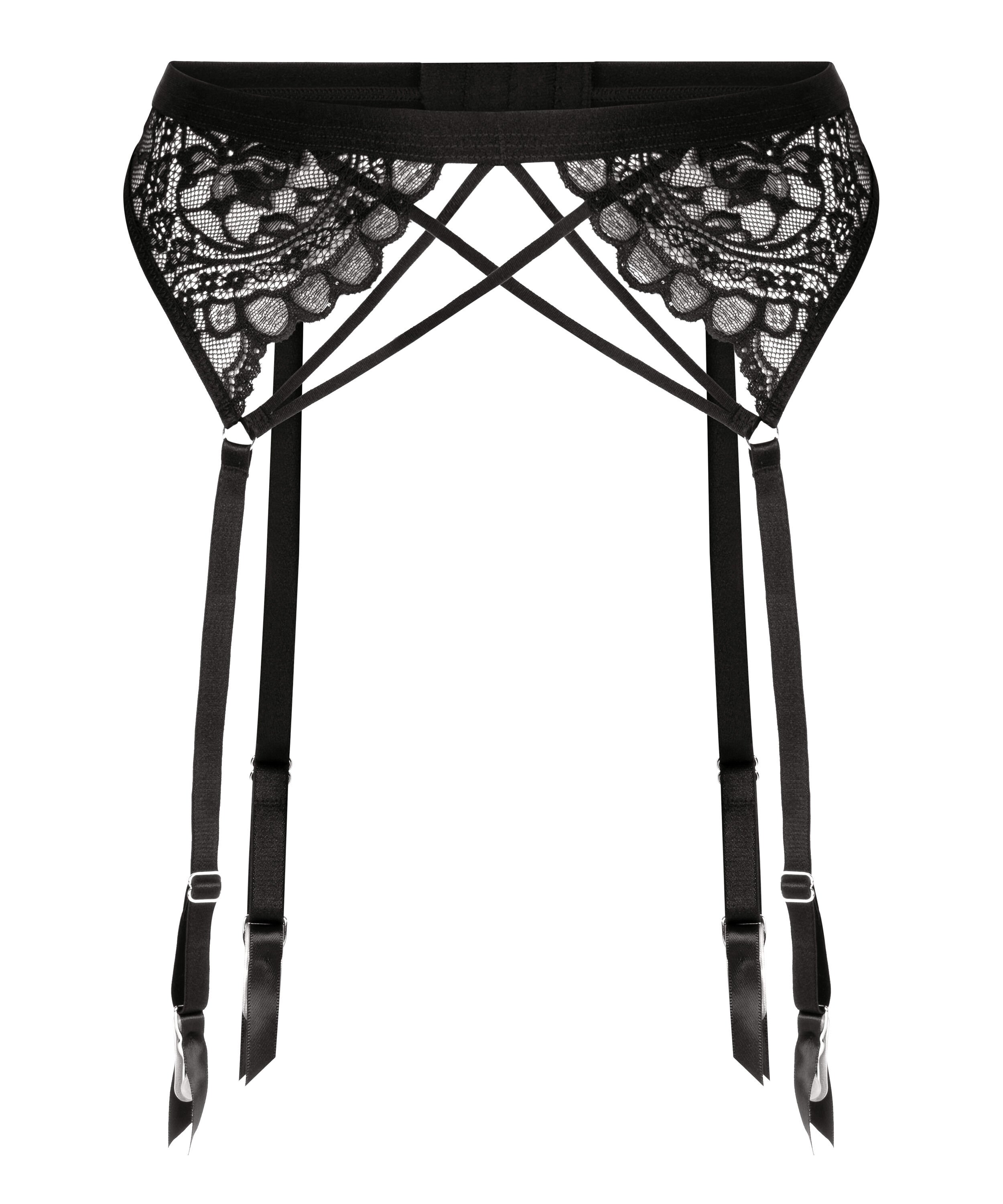 Sabrina suspenders-belte, Svart