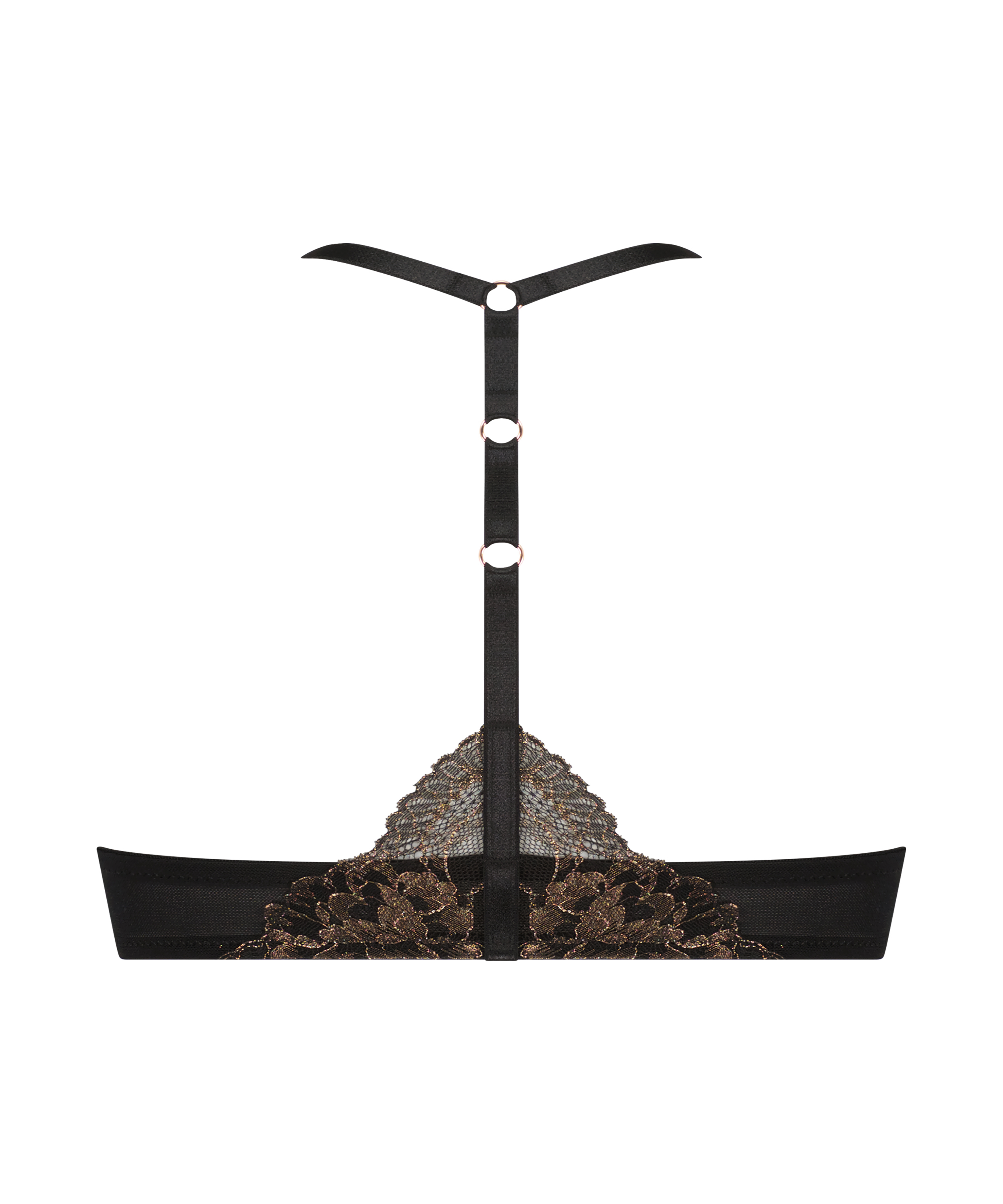 Polstret pushup-BH med spiler Lexi, Svart, main