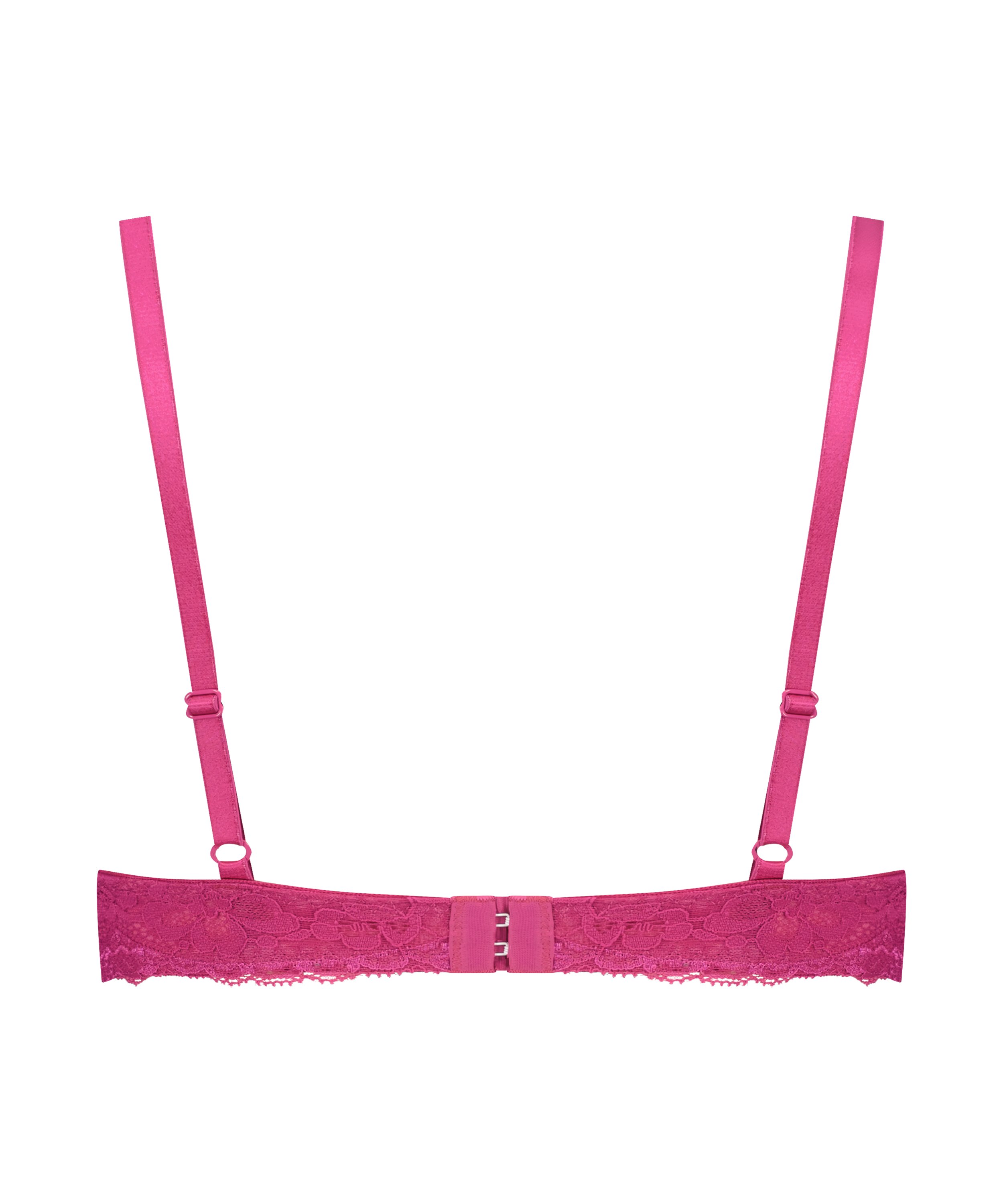 Vattert bh med b&oslash;yle push-up Marine, Rosa, main