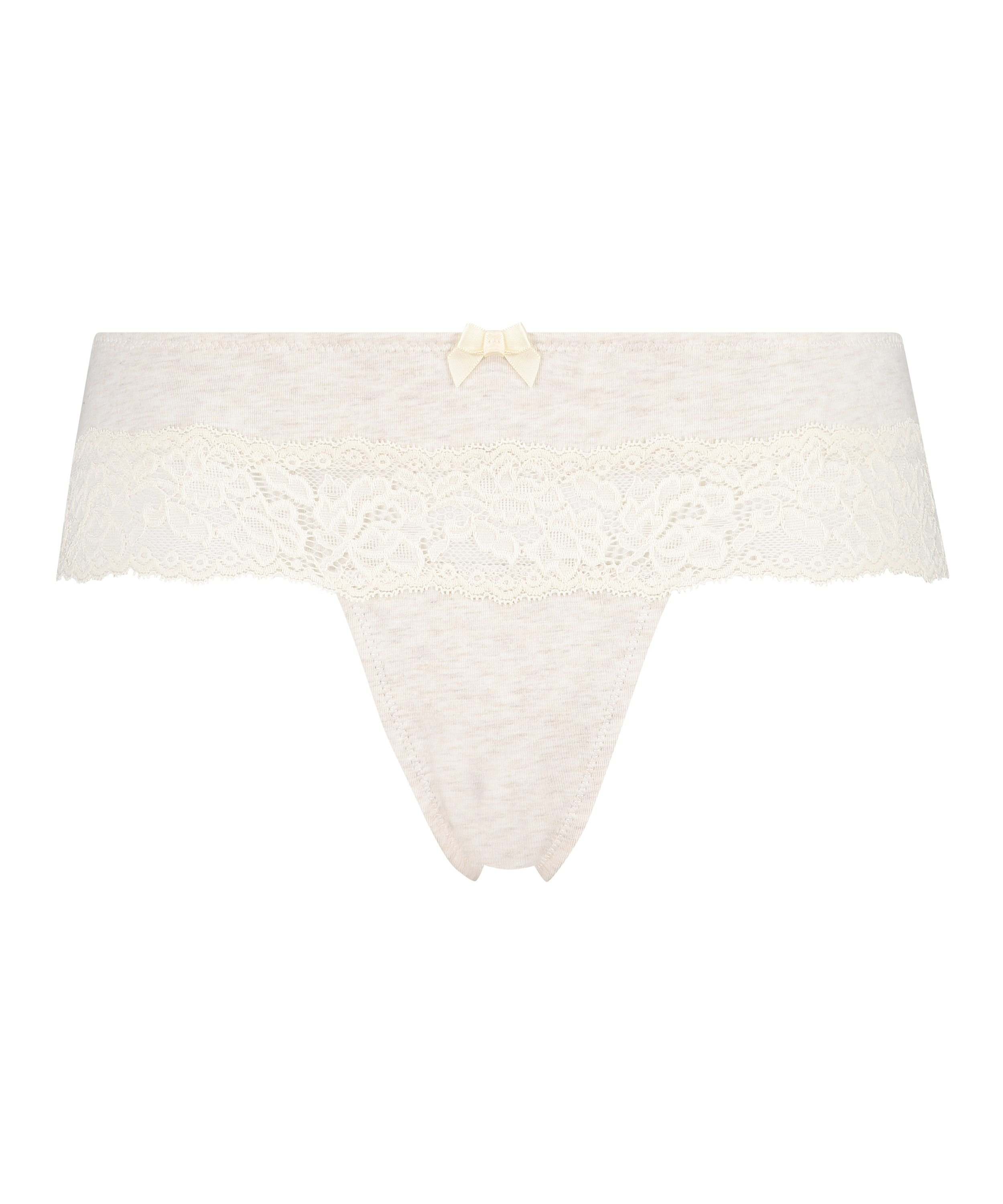Hipster-string i bomull, Beige, main