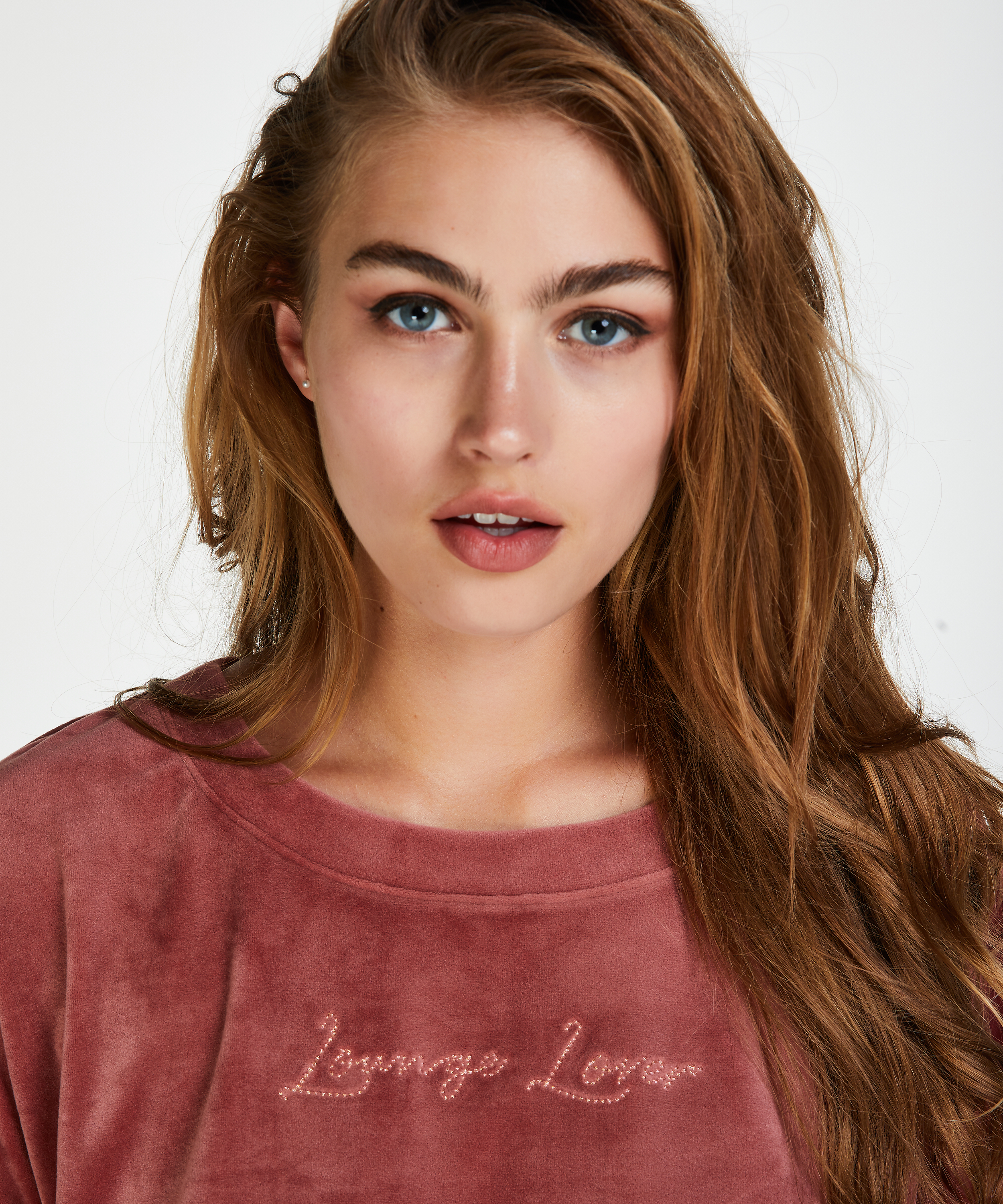 Langermet velurtopp, Rosa, main