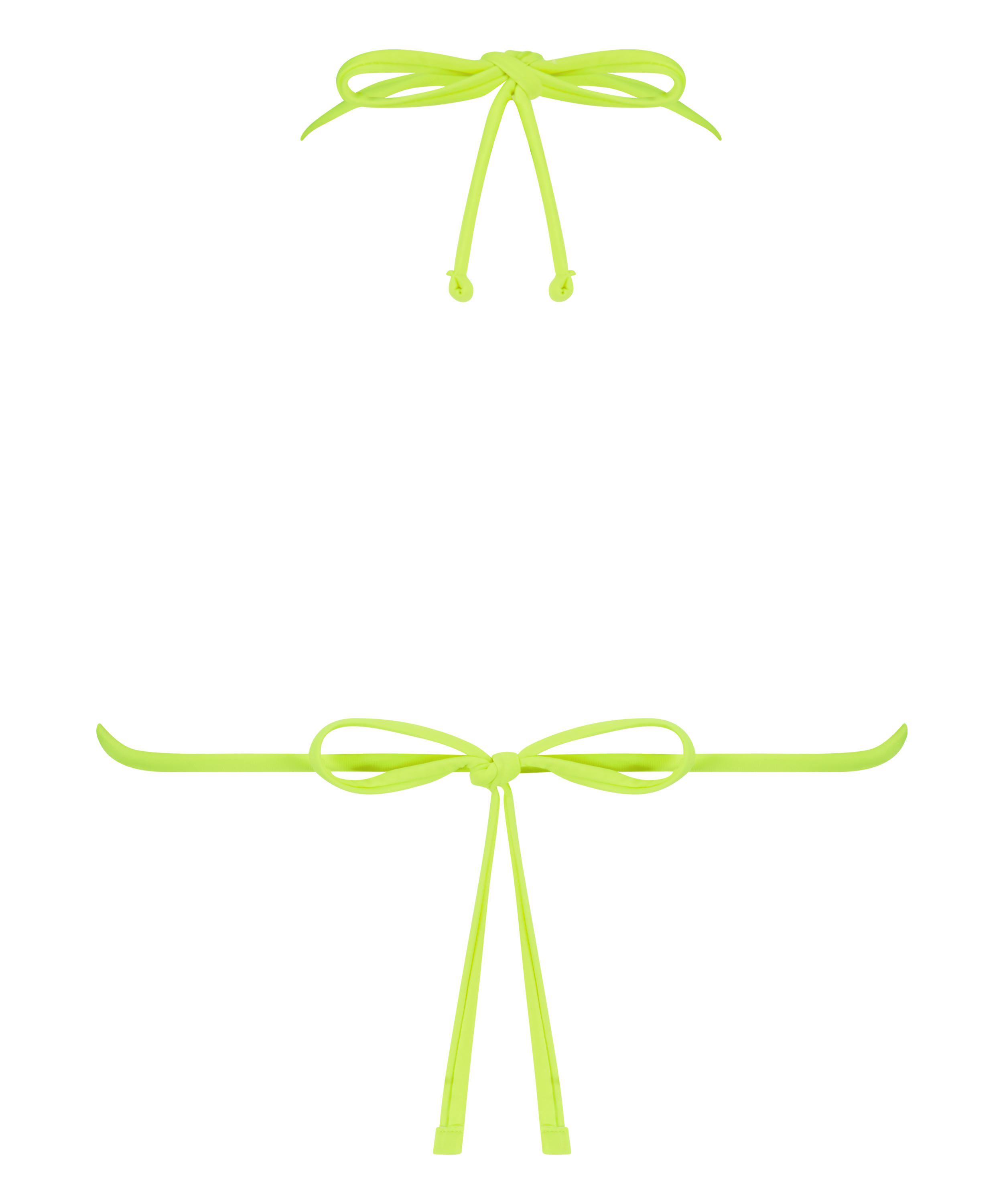 Glow rushed bikini crop-top, Gul, main
