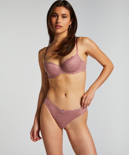 Vattert bh med b&oslash;yle Marine, Rosa