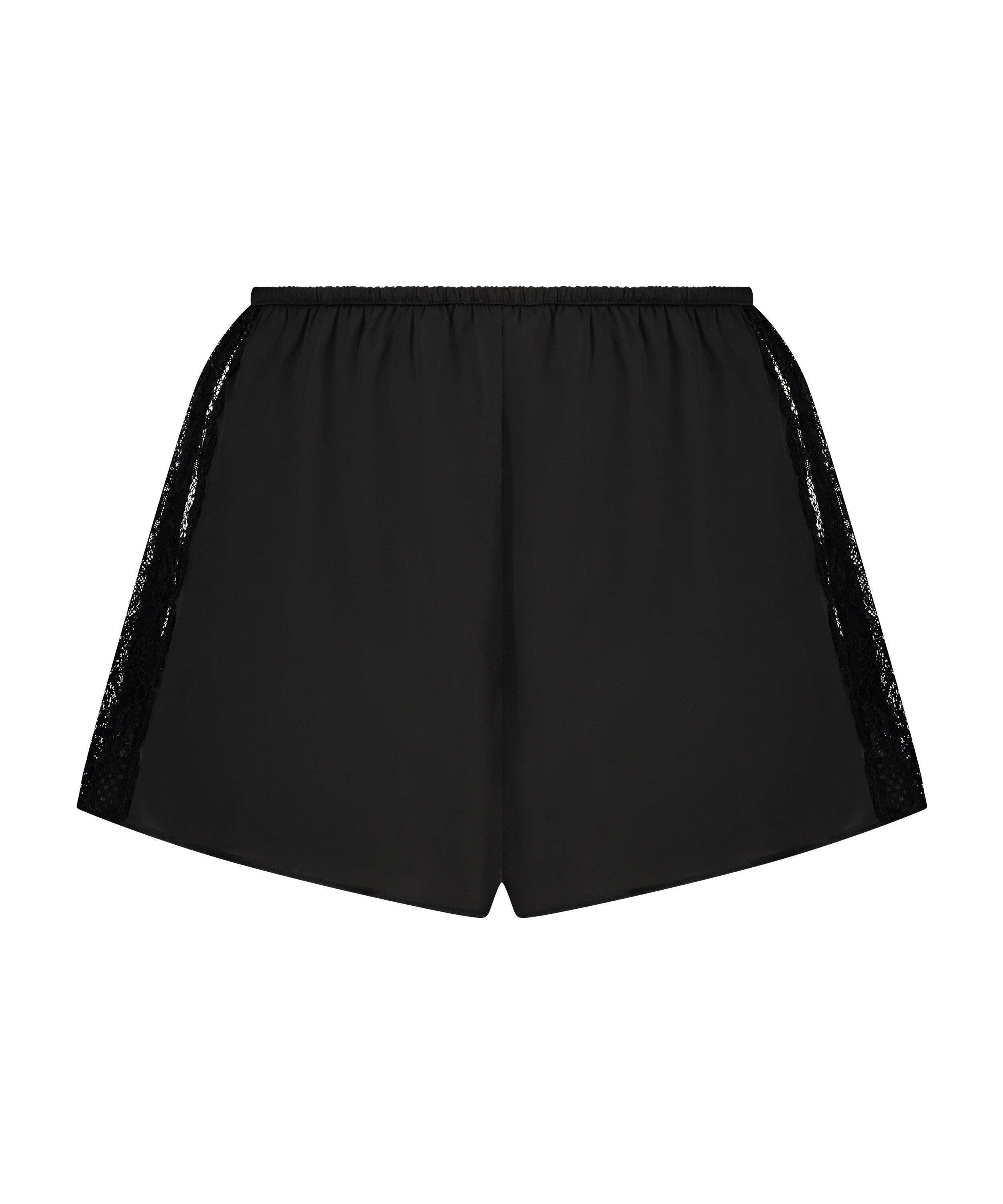 Pyjamasshorts i sateng Marcela, Svart