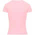 Ribbed Crew Neck Short-Sleeved Pyjama Top, Rosa