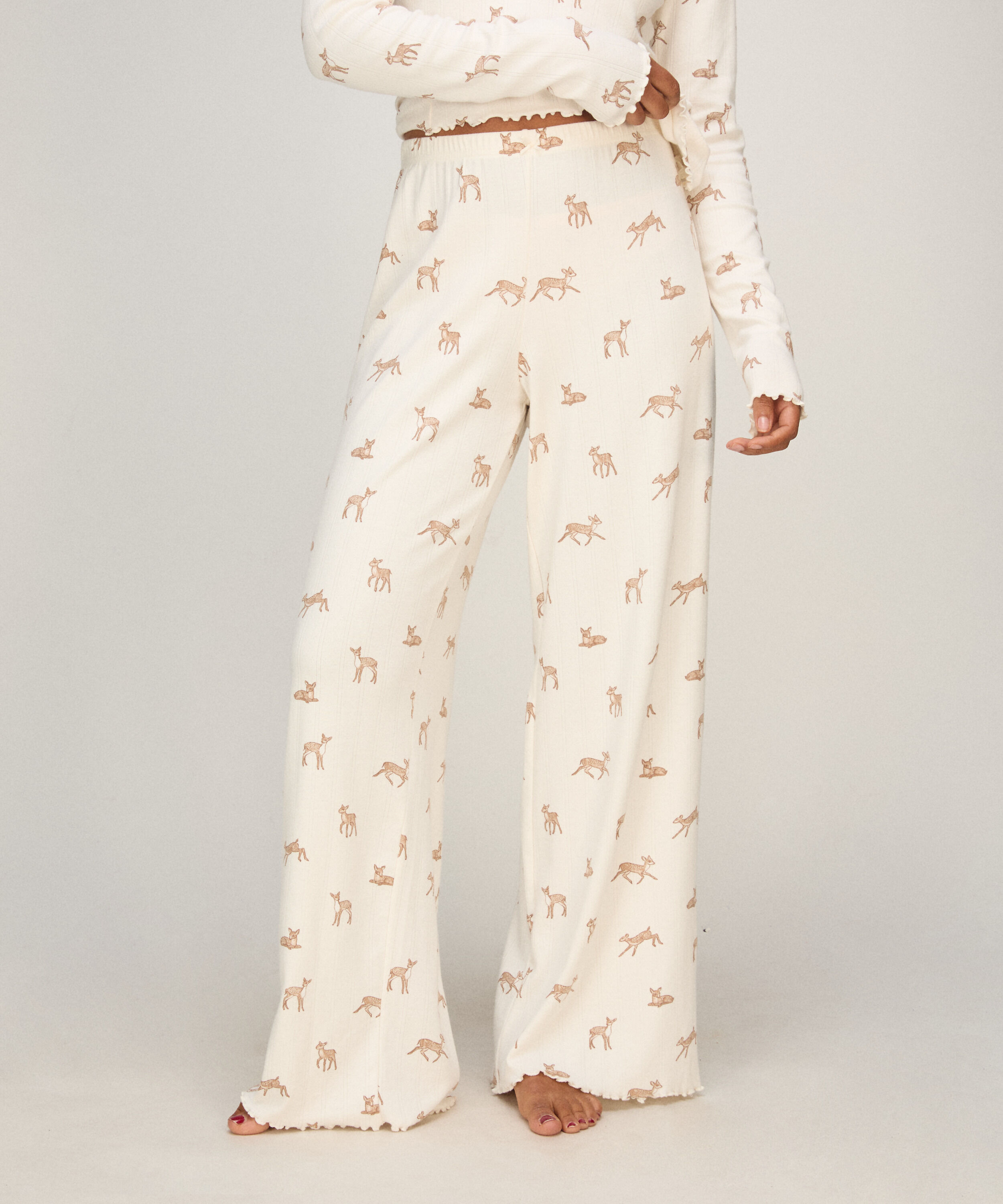 Pyjamasbukse Loose Pointelle
