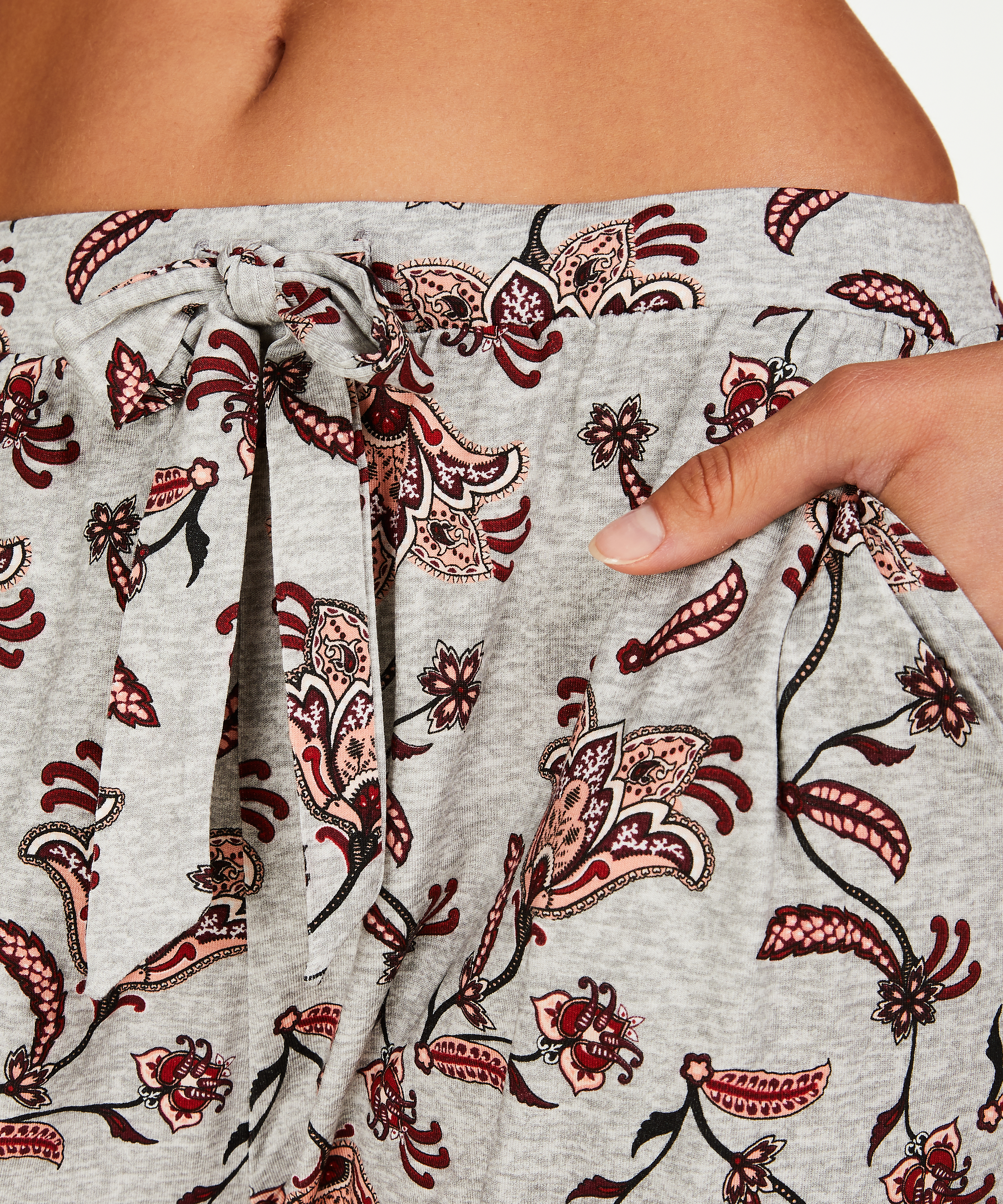 L&oslash;stsittende pyjamasbukse, Gr&aring;, main