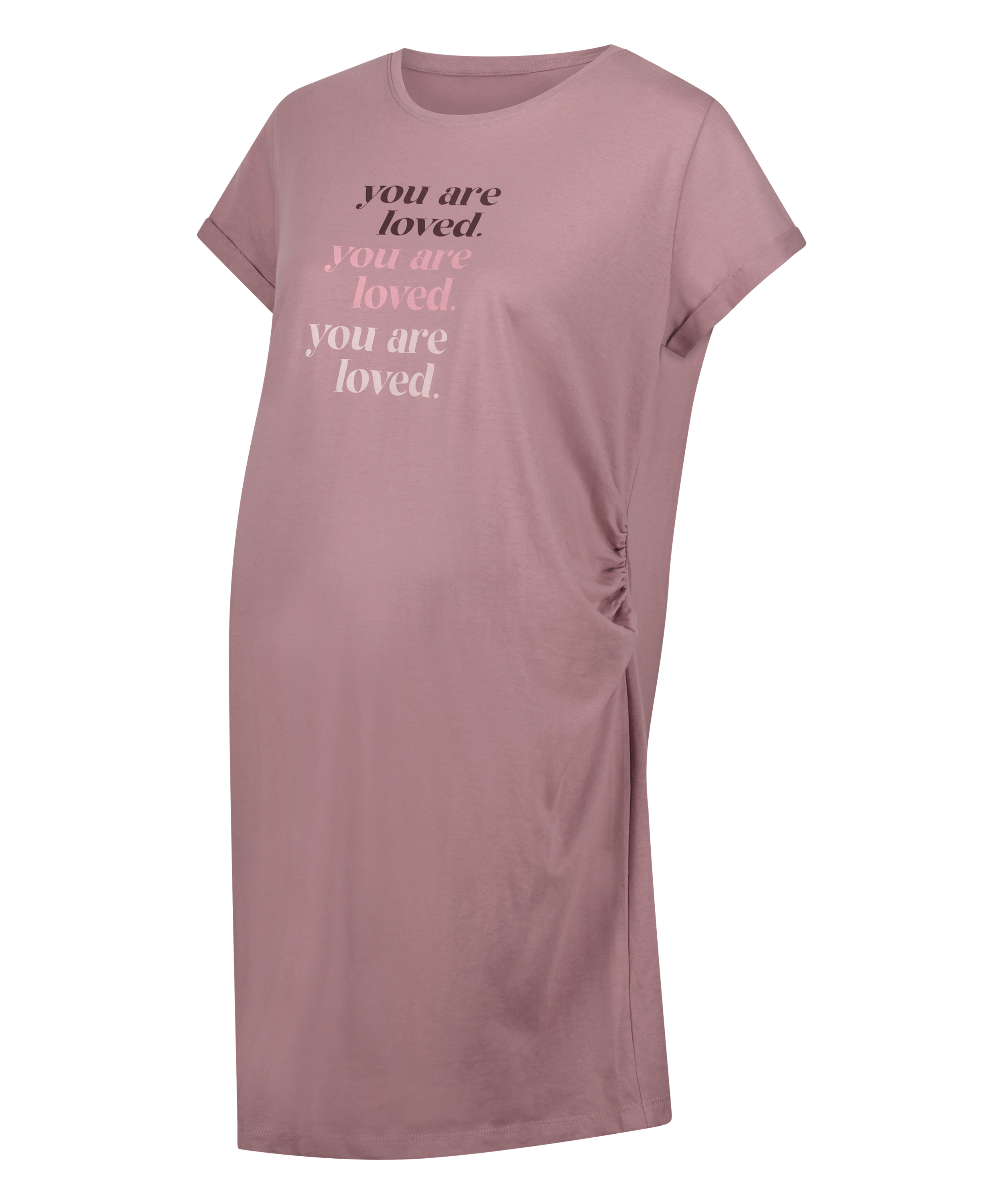 Kortarmet nattskjorte for gravide, Grønn, main