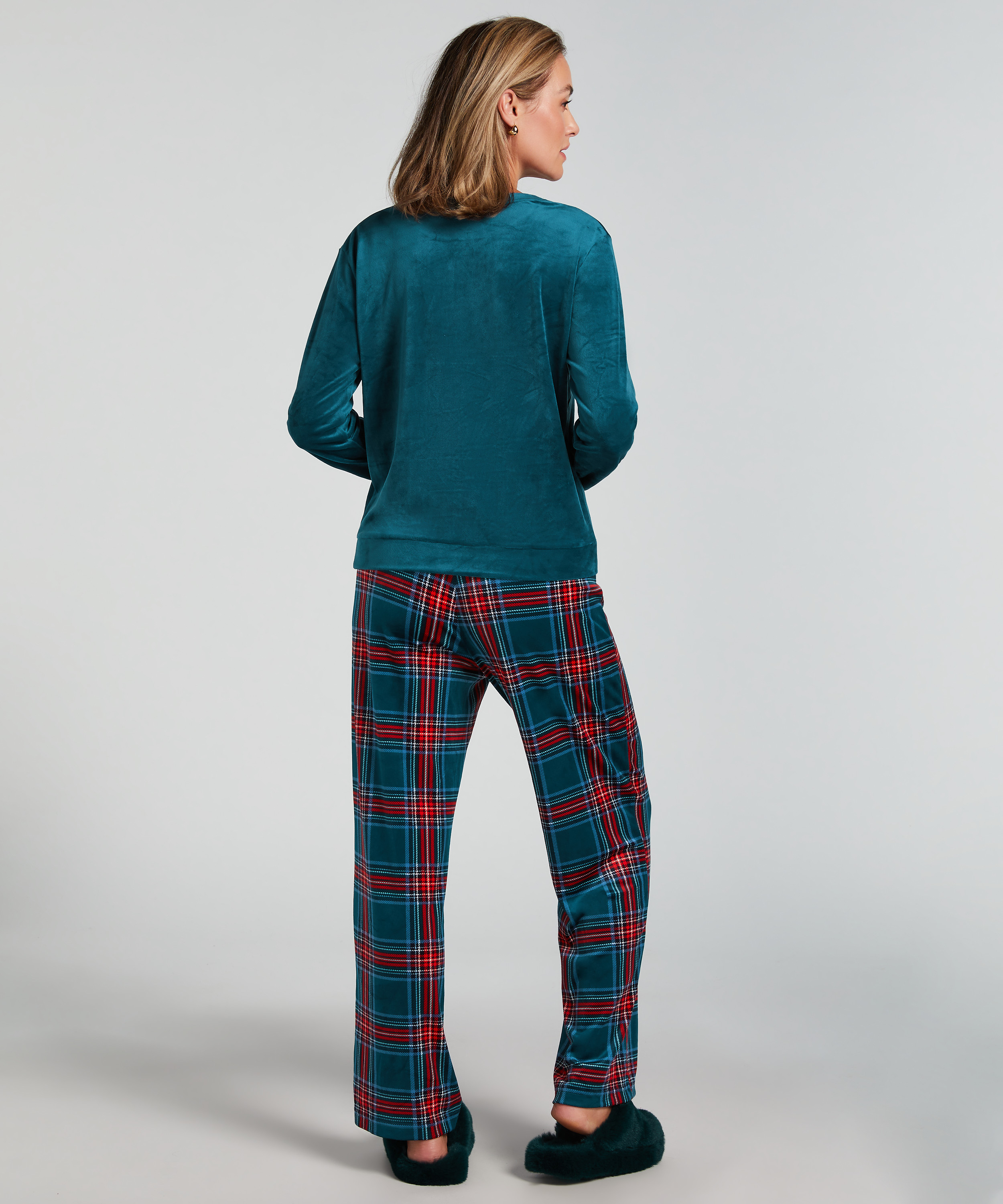 Pyjamaset with Bag, Blå, main