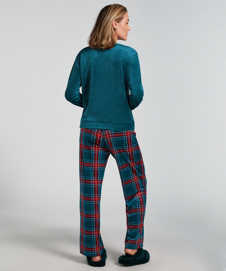 Pyjamaset with Bag, Blå