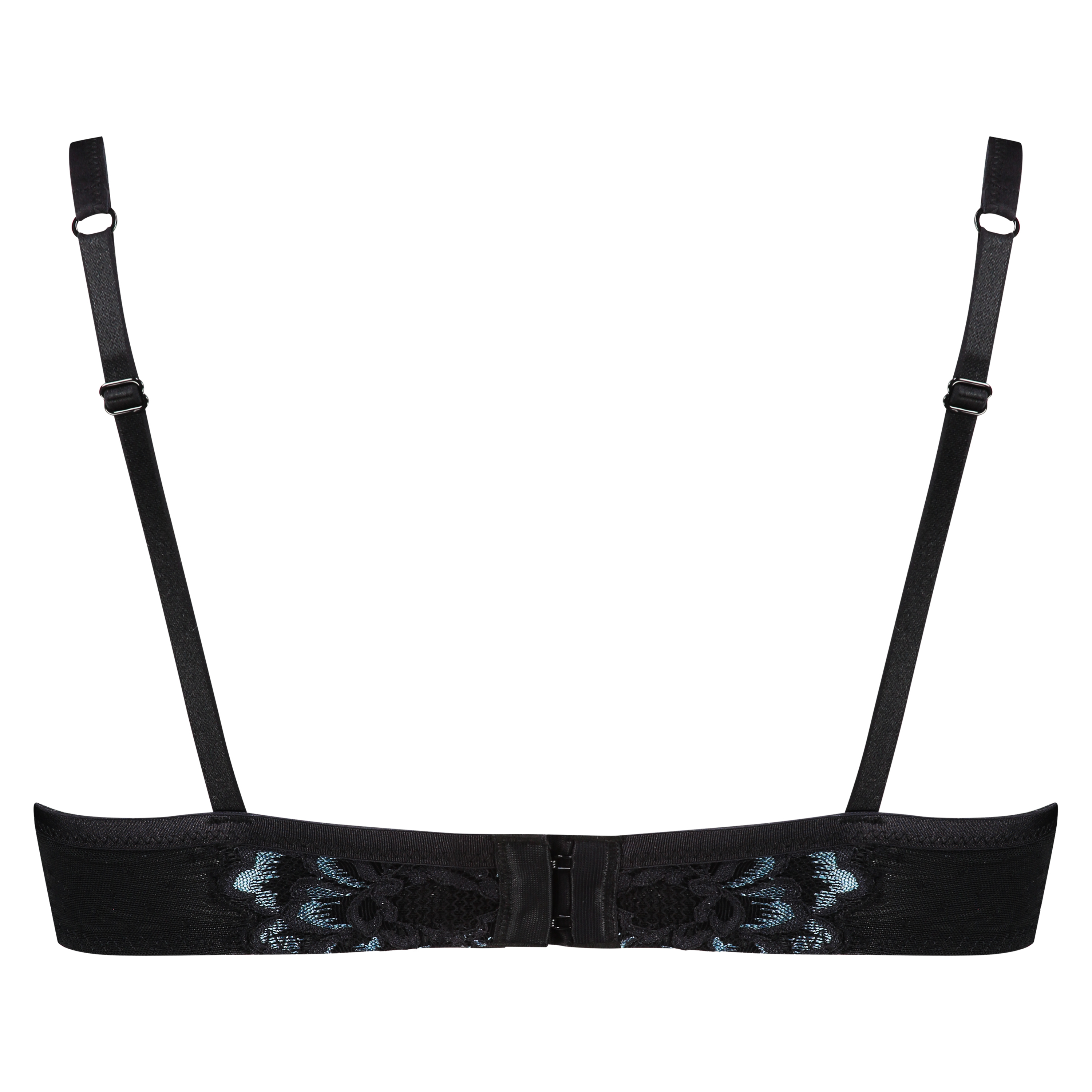 Doutzen Enchanted padded underwired half-cup bra, Svart, main