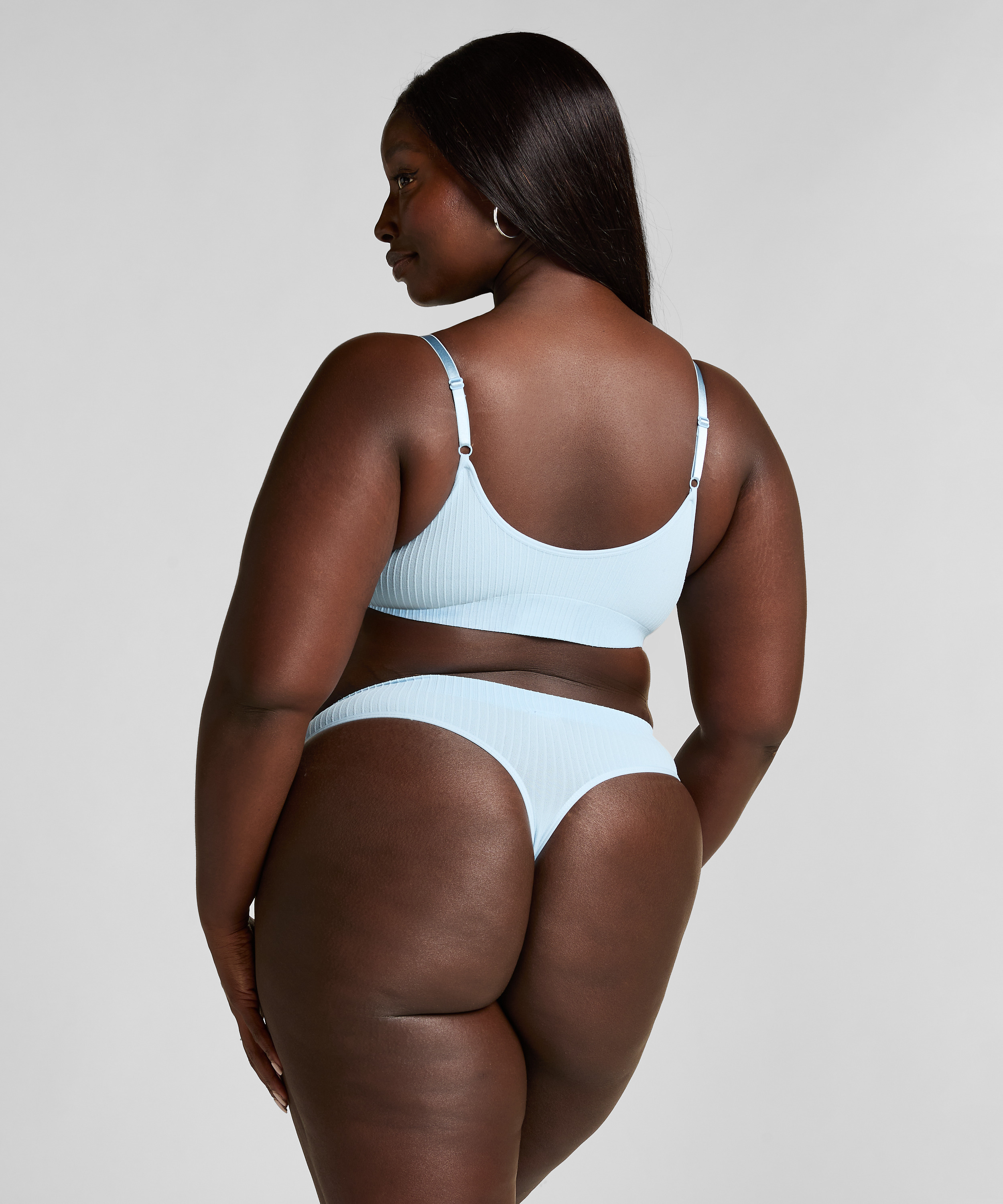 G-streng med høy skjæring Dianne, Blå, main