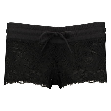 Lace Shorts, Svart