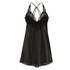 Slip dress Lessie Satin, Svart