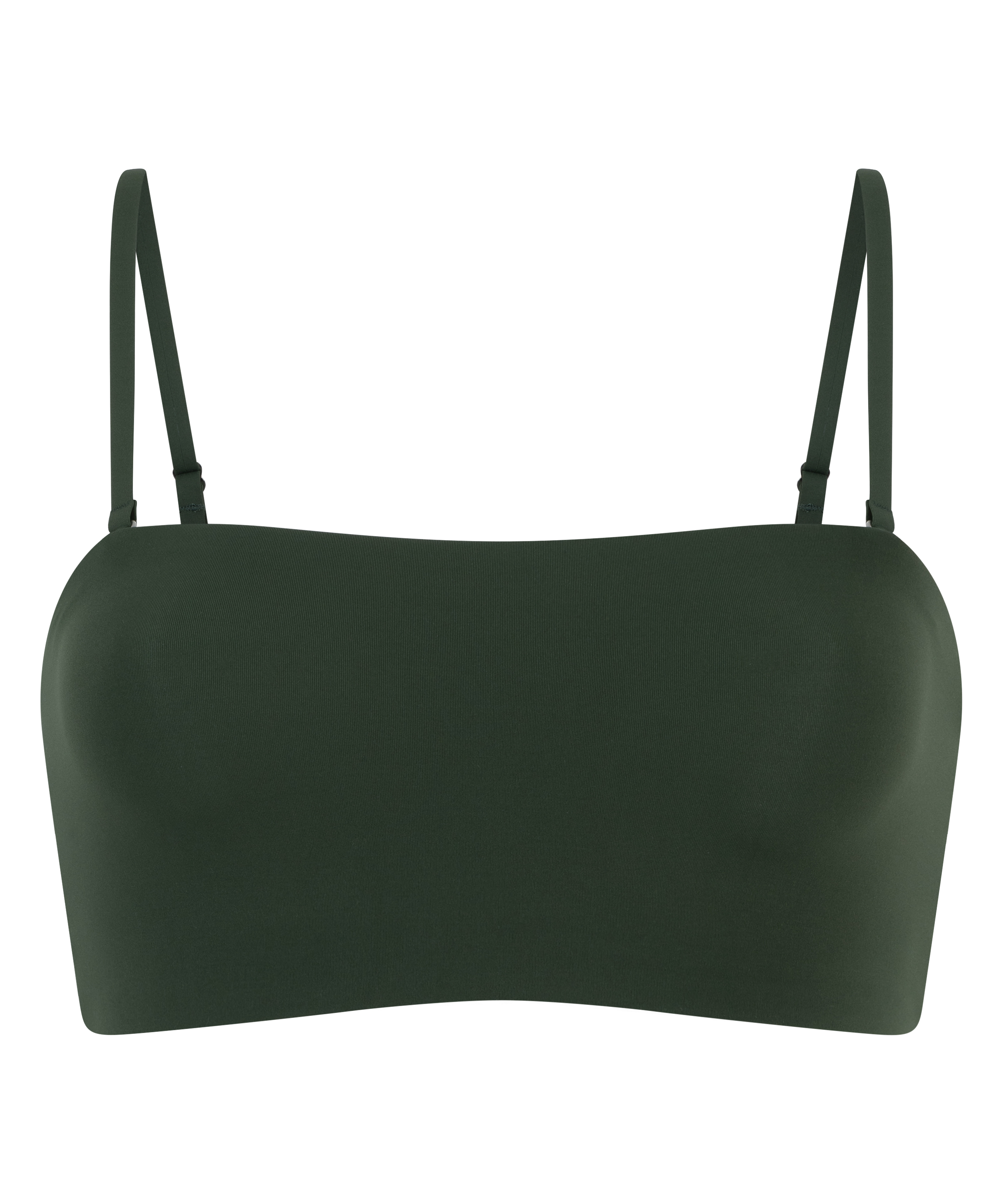 Bandeau Bralette Smooth, Grønn, main