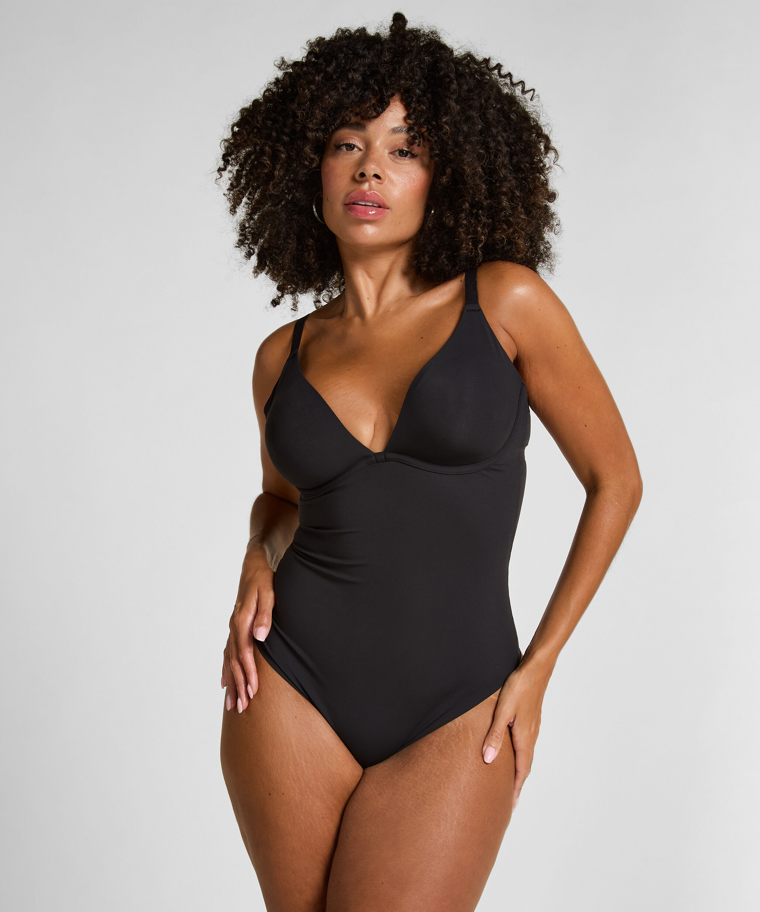 Glatt upolstret body, Svart