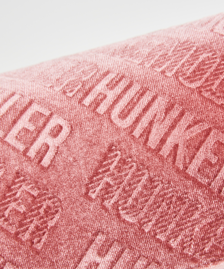 Sminkeveske i fløyel, Rosa