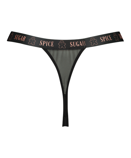 Ekstra lav g-streng Cinnamon, Svart