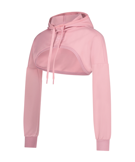 HKMX Hoodie Cropped, Rosa