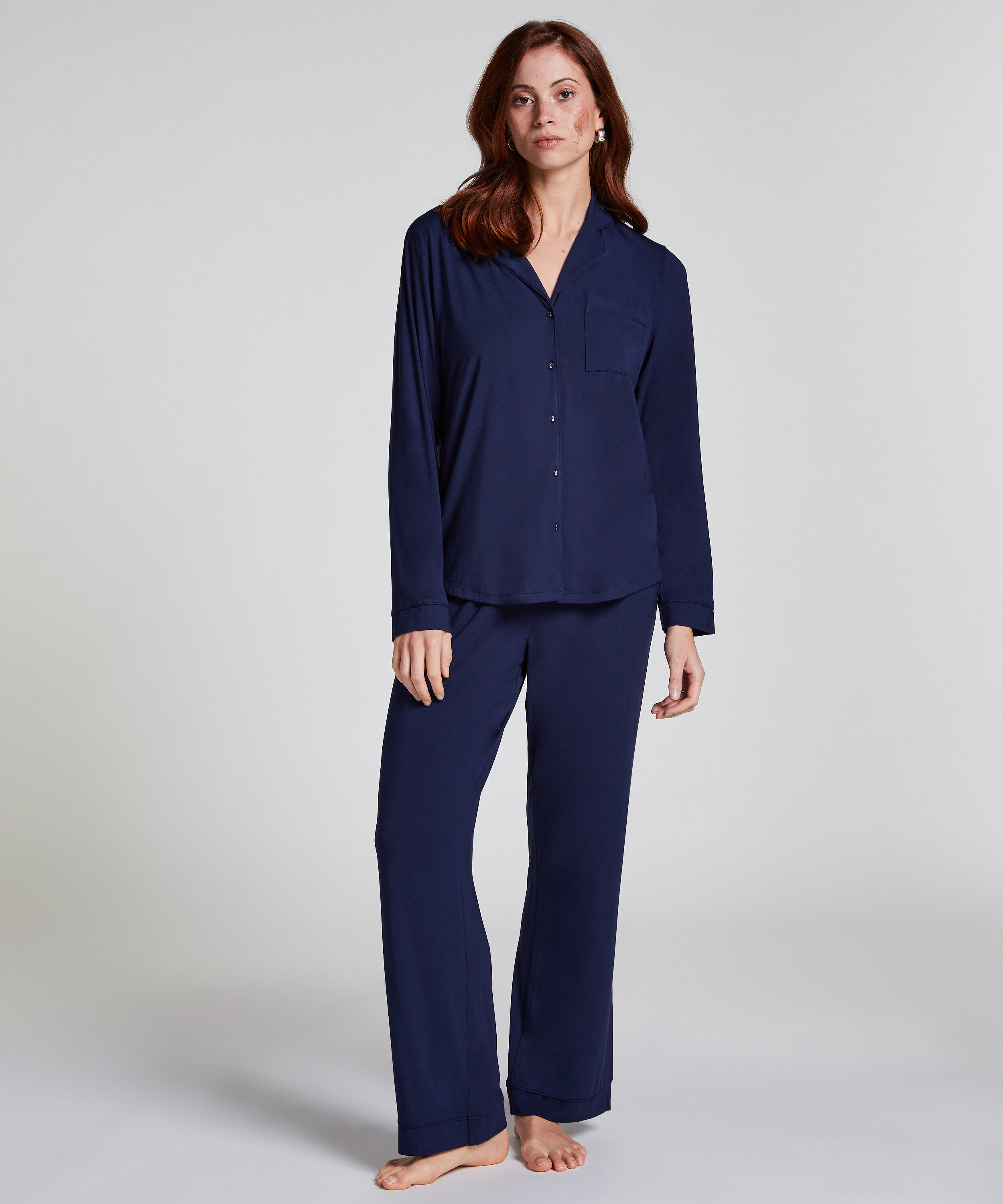 Essential langermet jakke i jerseystoff