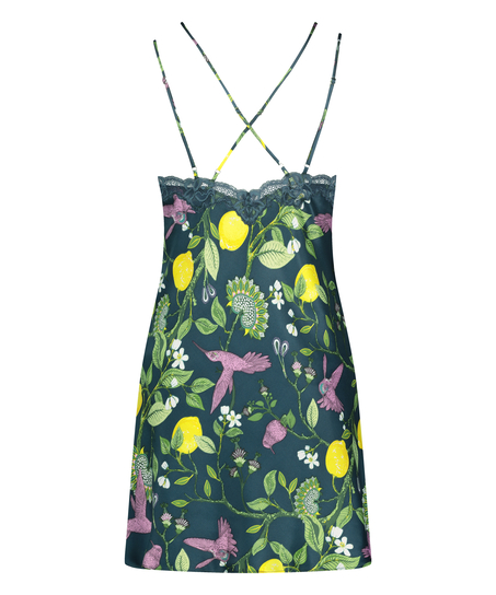 Underkjole Satin, Blå