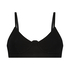 Bralette Rib Baddie, Svart