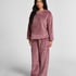 Langermet Topp Fluffy Fleece, Rosa