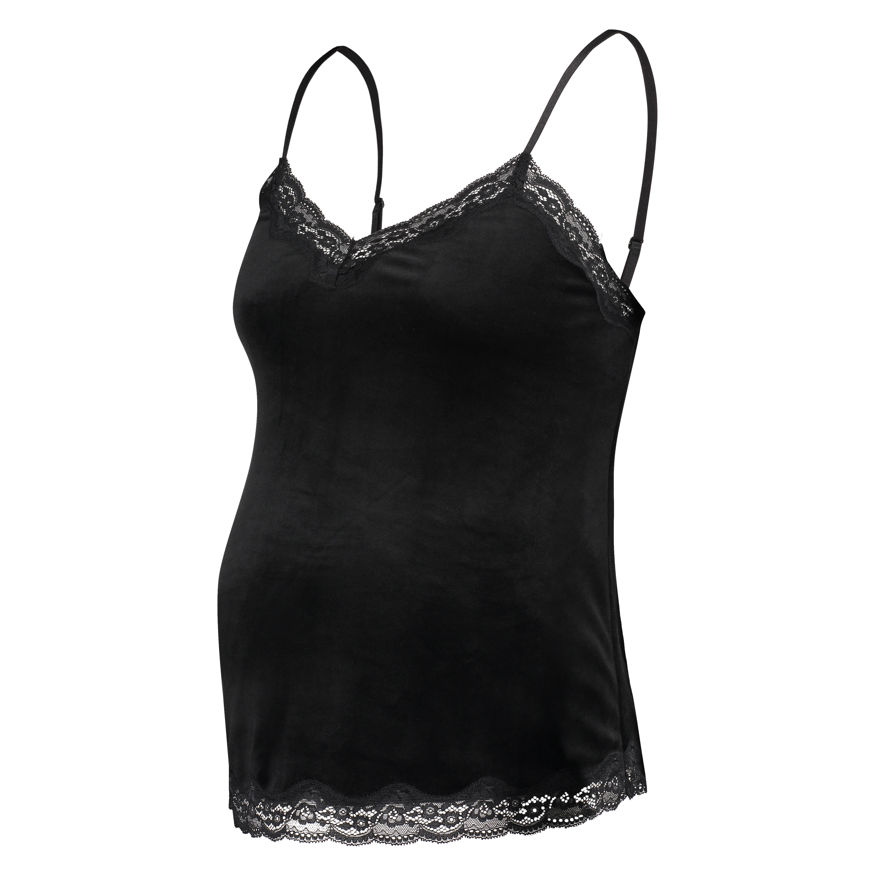 Maternity Velours cami, Svart, main